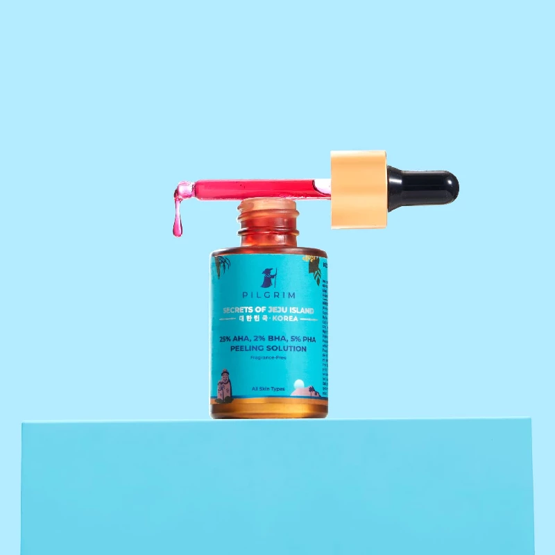 Pilgrim AHA+ BHA+ PHA Peeling Solution for Face, 30 ml-2.webp